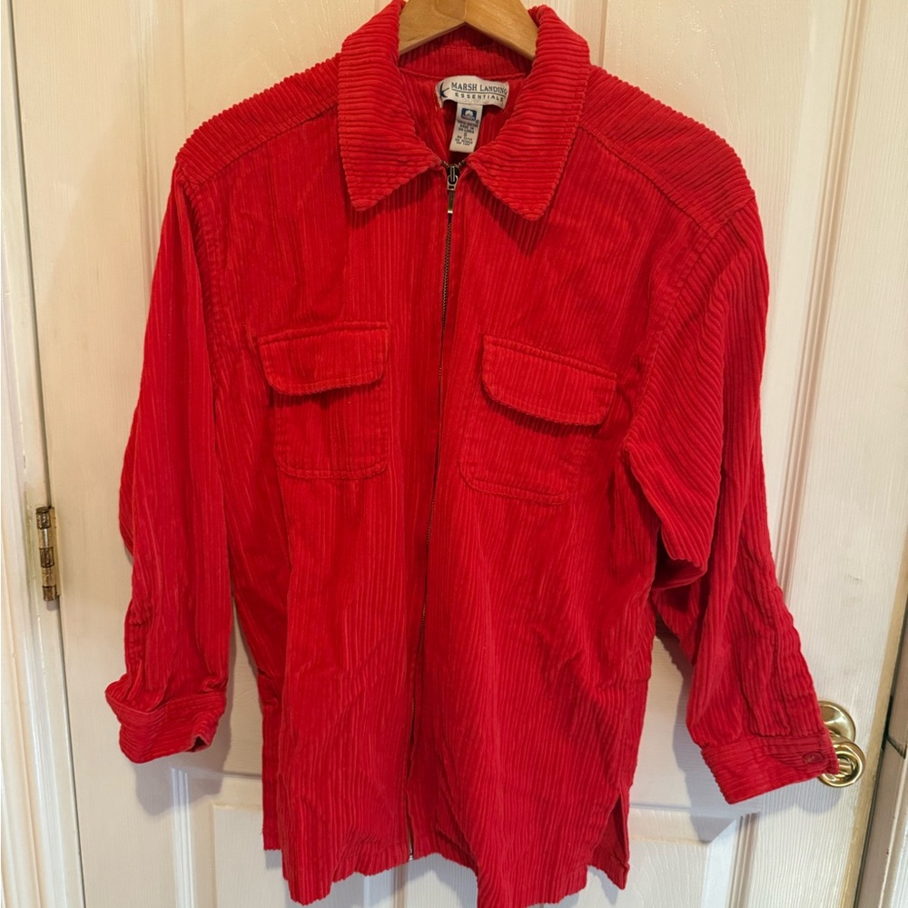 Vintage Marsh Landing Red Corduroy Jacket